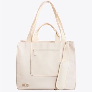 beis the east to west tote in beige